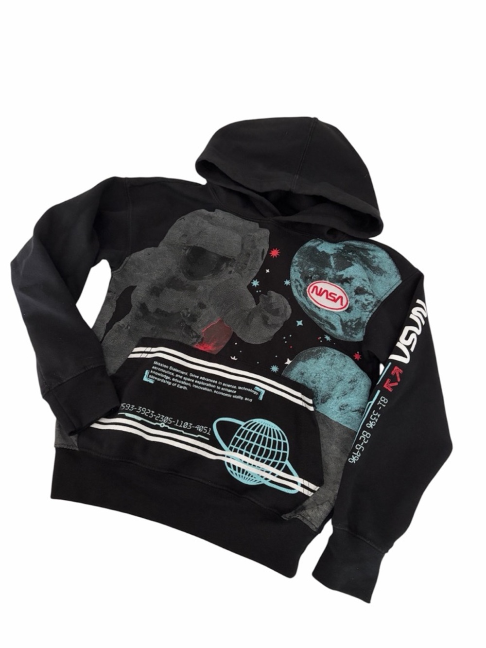 NASA Space Astronaut Boys Hoodie Sweatshirt  Pullover Size 6